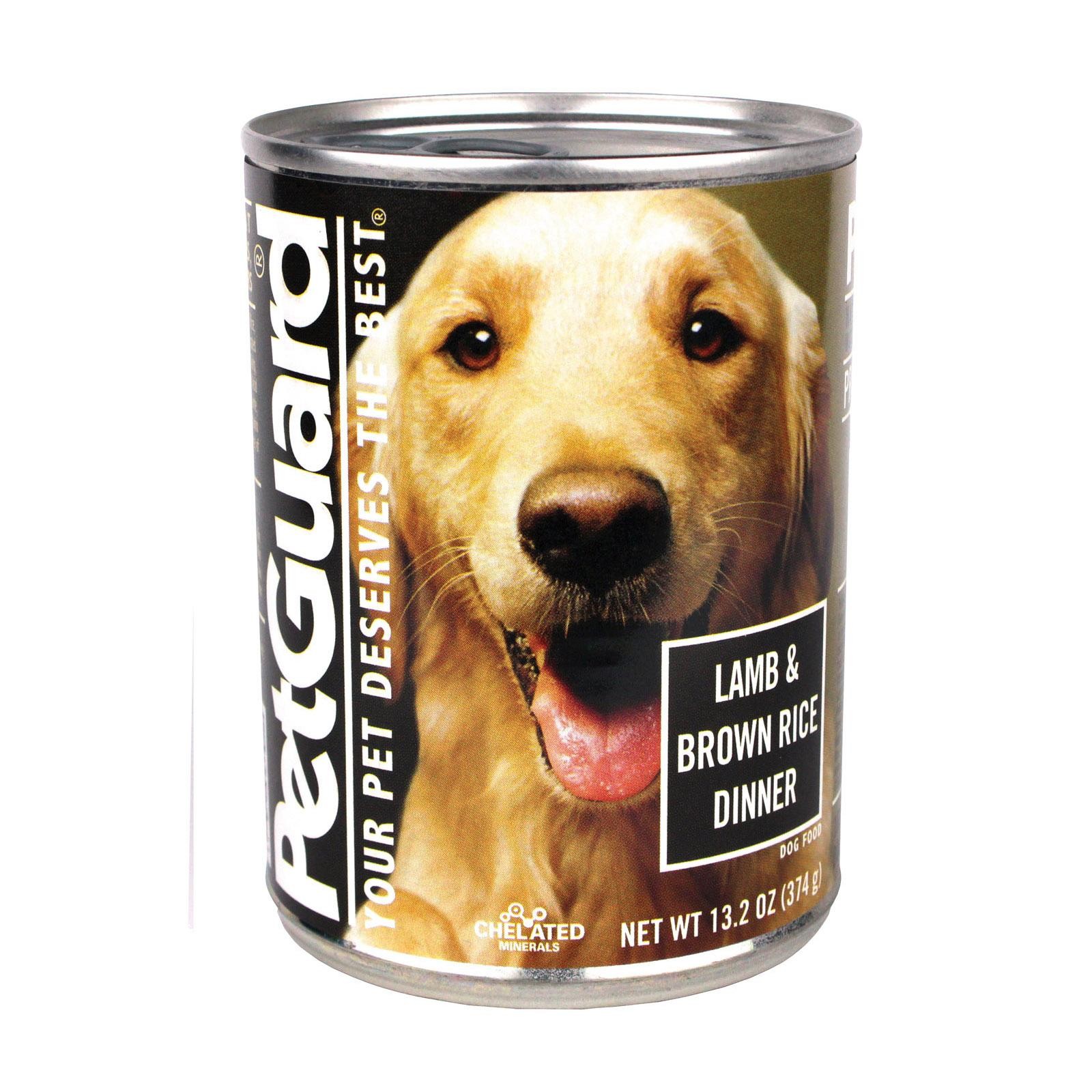 Petguard Dog Food - Lamb And Brown Rice Dinner - Case Of 12 - 13.2 Oz.