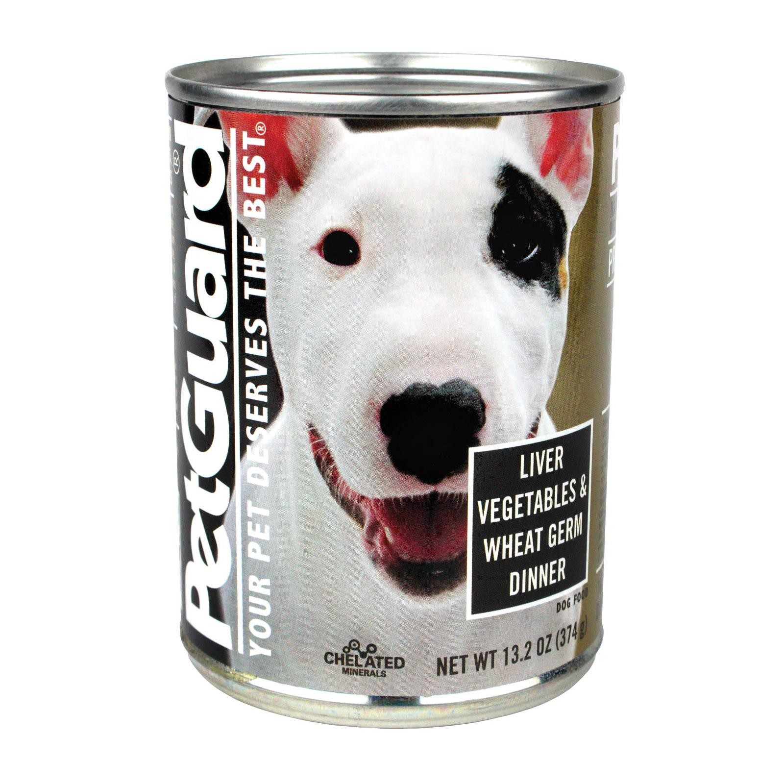 Petguard Dog Foods - Liver, Vegetable And Wheat Germ - Case Of 12 - 13.2 Oz.