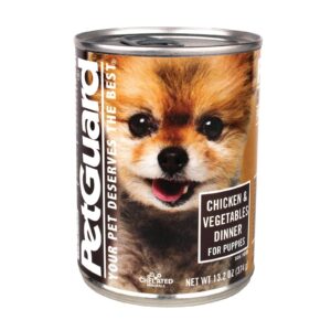 Petguard Dog Food - Chicken And Vegetable - Case Of 12 - 13.2 Oz.