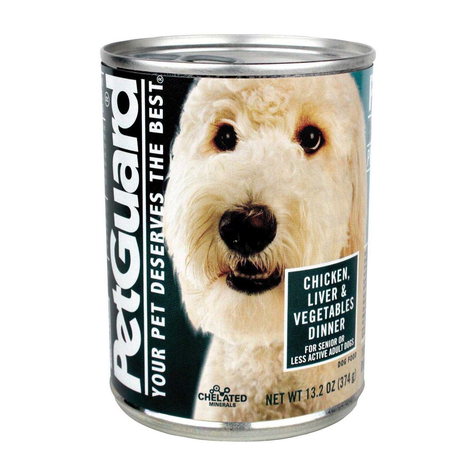 Petguard Dog Foods - Liver, Vegetable And Wheat Germ Dinner - Case Of 12 - 13.2 Oz.