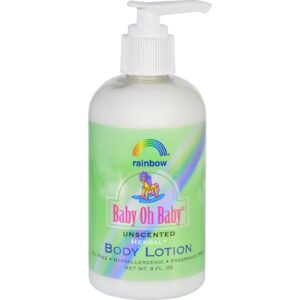 Rainbow Research Body Lotion - Organic Herbal - Baby - Unscented - 8 Fl Oz