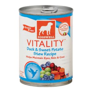 Dogs Well Vitality Duck And Sweet Potato Stew Dog Food - Case Of 12 - 13 Oz.