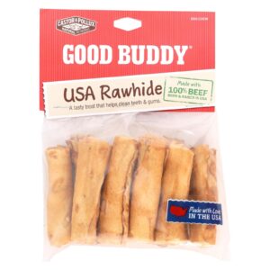 Castor And Pollux Good Buddy Rawhide Mini Rolls - Case Of 12