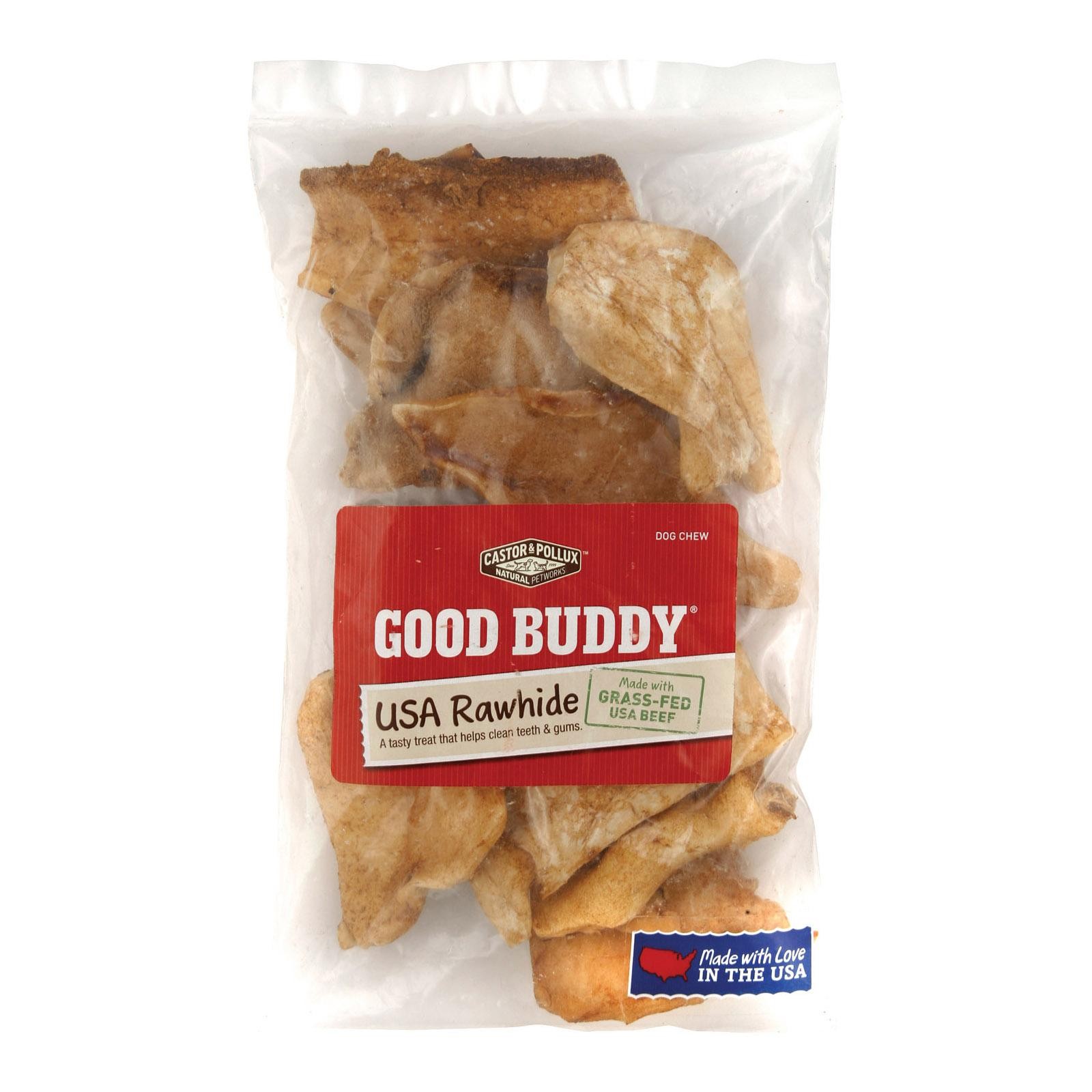 Castor And Pollux Rawhide Chips Dog Chews - Case Of 8 - 4 Oz.