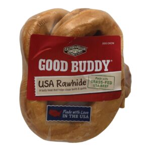 Castor And Pollux Good Buddy Rawhide Pretzel - Chicken - Case Of 6 - 6 Inch