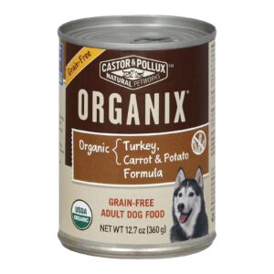 Castor And Pollux Organic Grain Free Dog Food - Turkey And Carrot And Potato - Case Of 12 - 12.7 Oz.