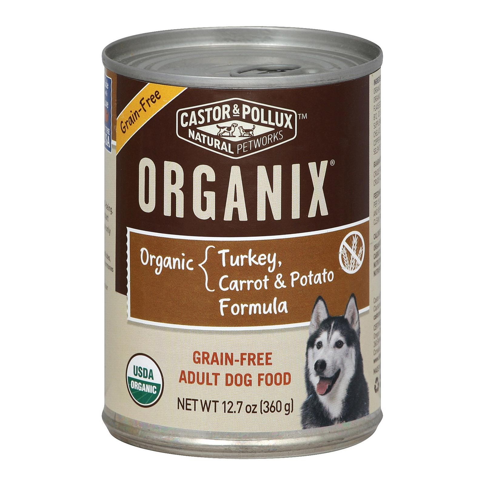 Castor And Pollux Organic Grain Free Dog Food - Turkey And Carrot And Potato - Case Of 12 - 12.7 Oz.