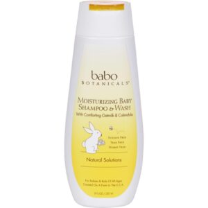 Babo Botanicals Moisturizing Baby Shampoo And Wash - Oatmilk Calendula - 8 Fl Oz