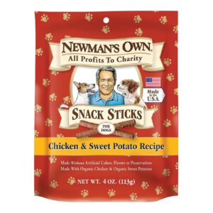 Newman's Own Organics Snacks Sticks - Chicken And Potato - Case Of 12 - 4 Oz.