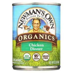 Newman's Own Organics Chicken Grain Free Dinner - Organic - Case Of 12 - 12.7 Oz.