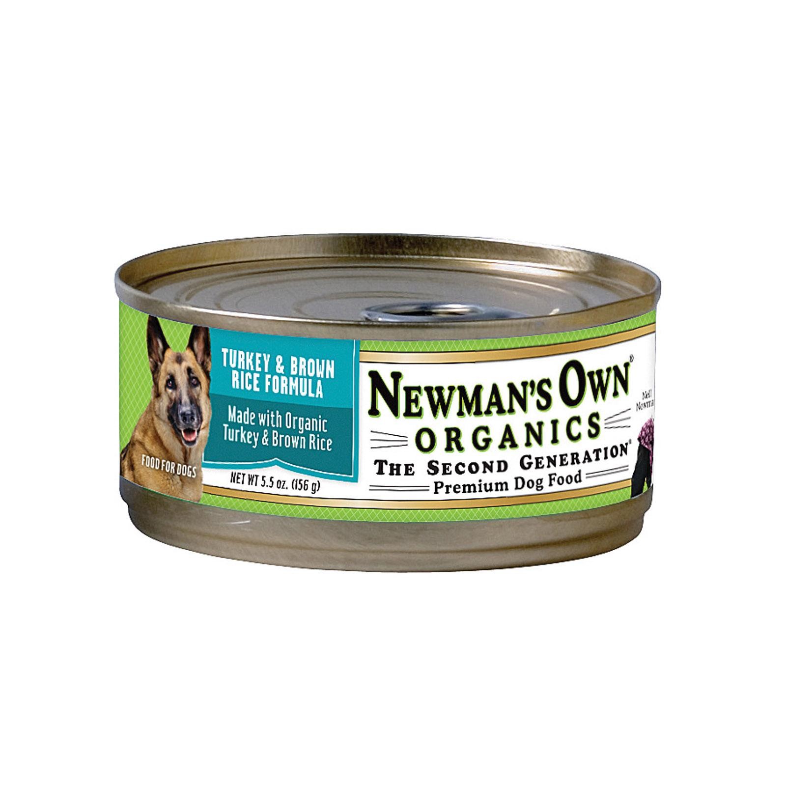 Newman's Own Organics Dog Food - Turkey & Brown Rice Formula - Case Of 24 - 5.5 Oz