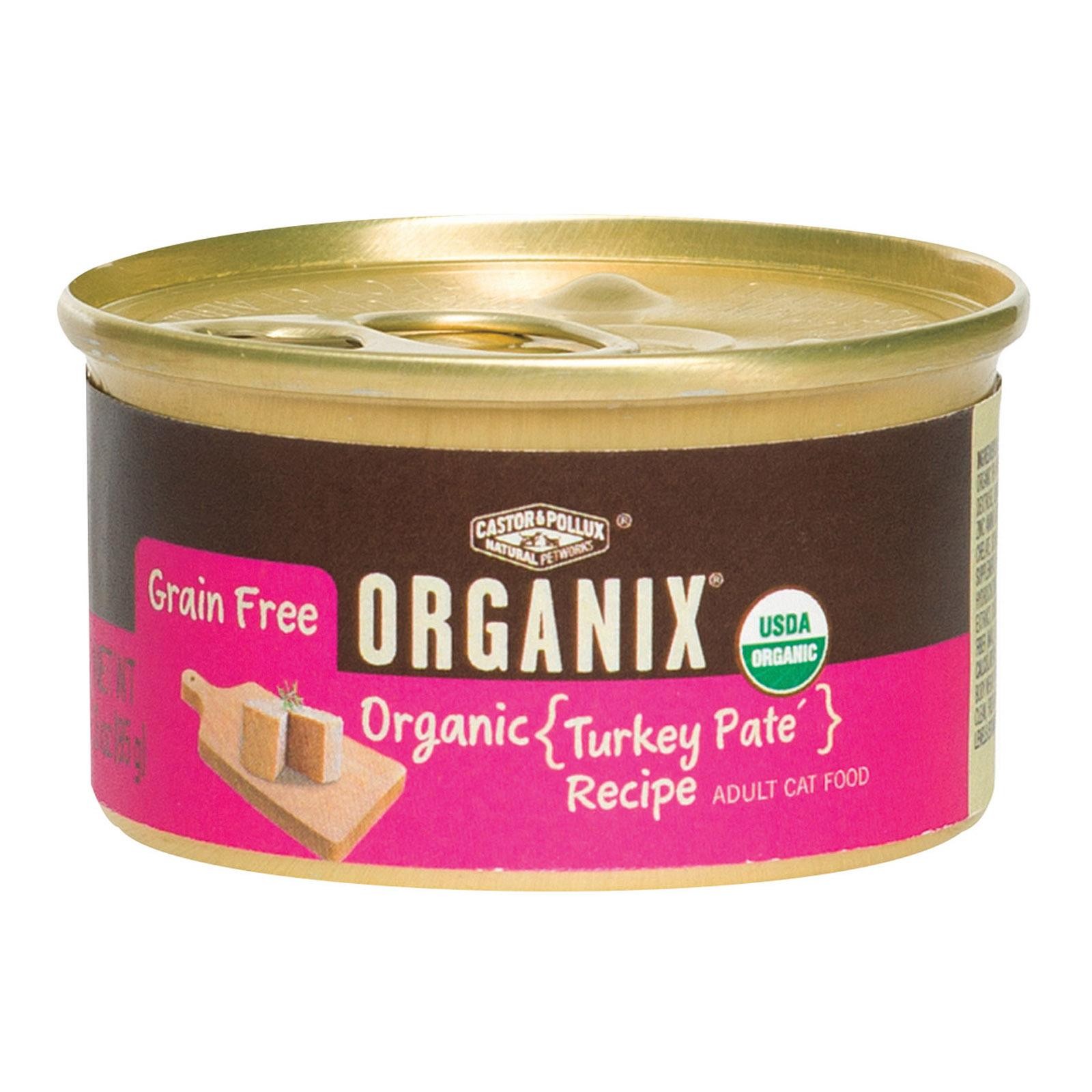 Castor And Pollux Organic Cat Food - Turkey Pate - Case Of 24 - 3 Oz.