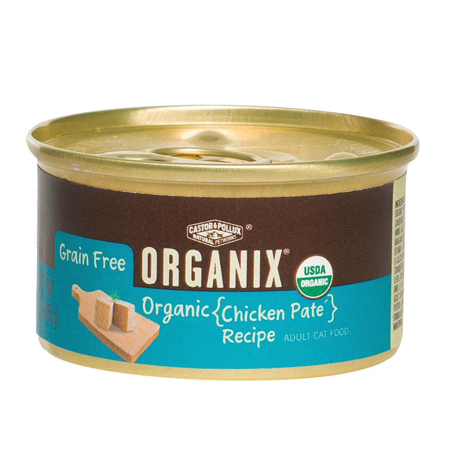 Castor And Pollux Organic Cat Food - Chicken Pate - Case Of 24 - 3 Oz.