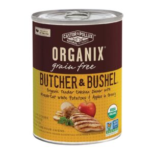 Castor And Pollux Organic Butcher And Bushel Dog Food - Tender Chicken - Case Of 12 - 12.7 Oz.