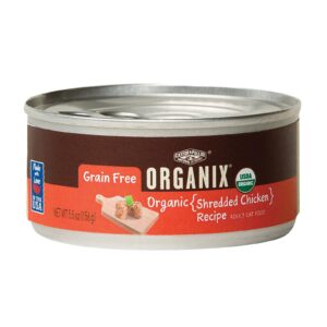 Castor And Pollux Organic Cat Food - Shredded Chicken - Case Of 24 - 5.5 Oz.