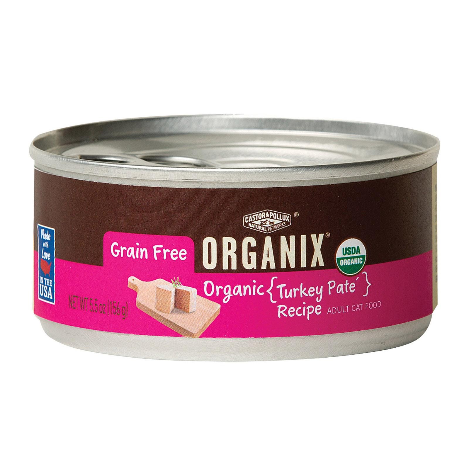 Castor And Pollux Organic Cat Food - Turkey Pate - Case Of 24 - 5.5 Oz.