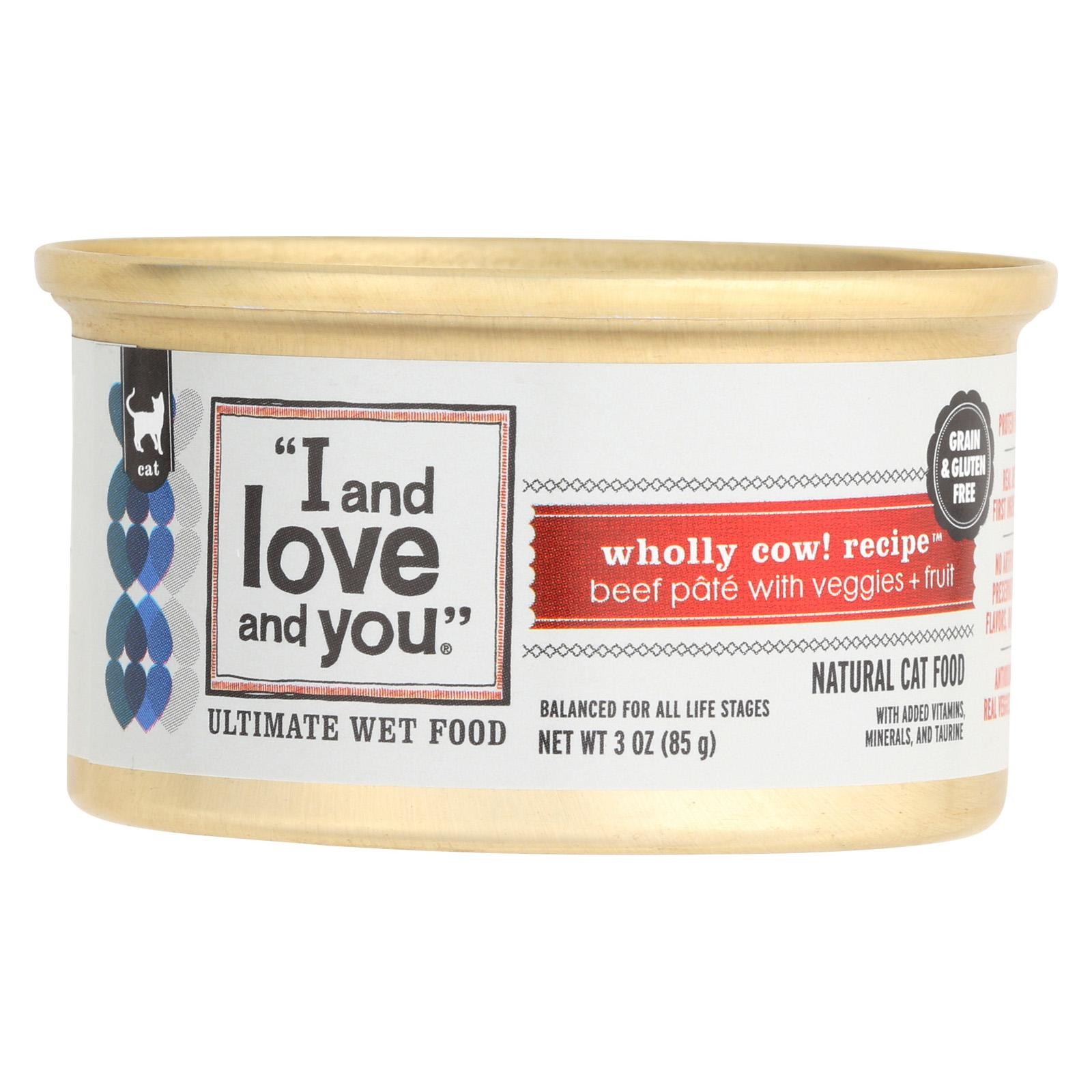 I And Love And You Wholly Cow - Wet Food - Case Of 24 - 3 Oz.
