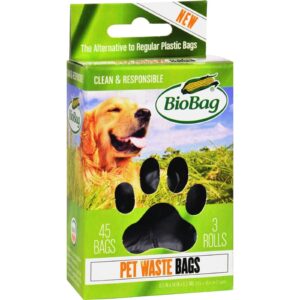 Biobag Dog Waste Bags On A Roll - Case Of 12 - 45 Count