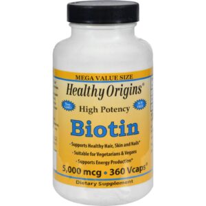 Healthy Origins Biotin - 5000 Mcg - 360 Vcaps