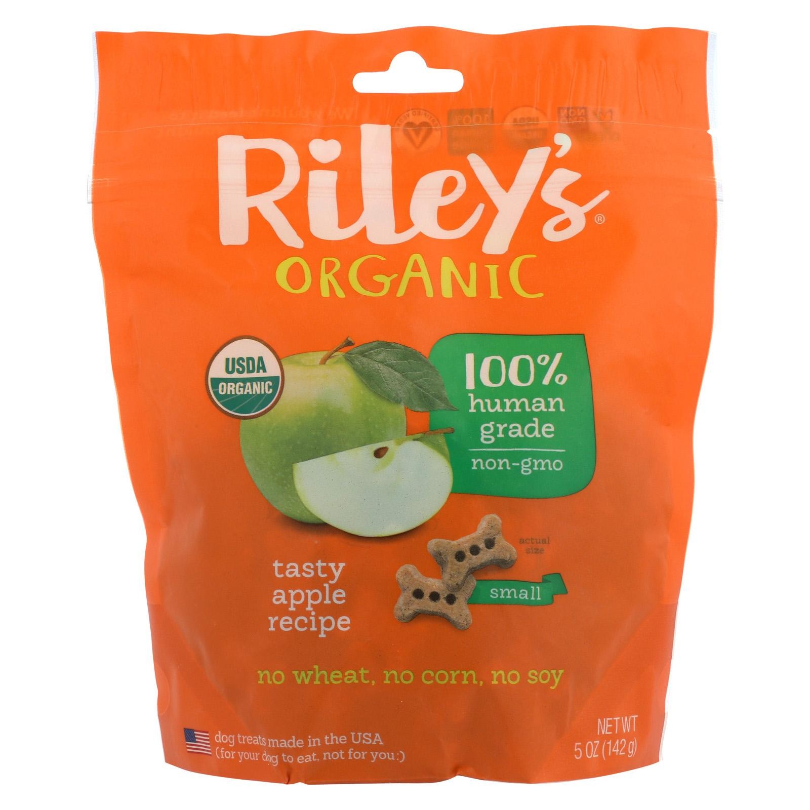 Riley's Organics Riley's Organics Treat - Apple - Case Of 5 - 5 Oz.