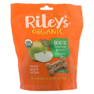 Riley's Organics Riley's Organic Treats - Apple - Case Of 5 - 5 Oz.