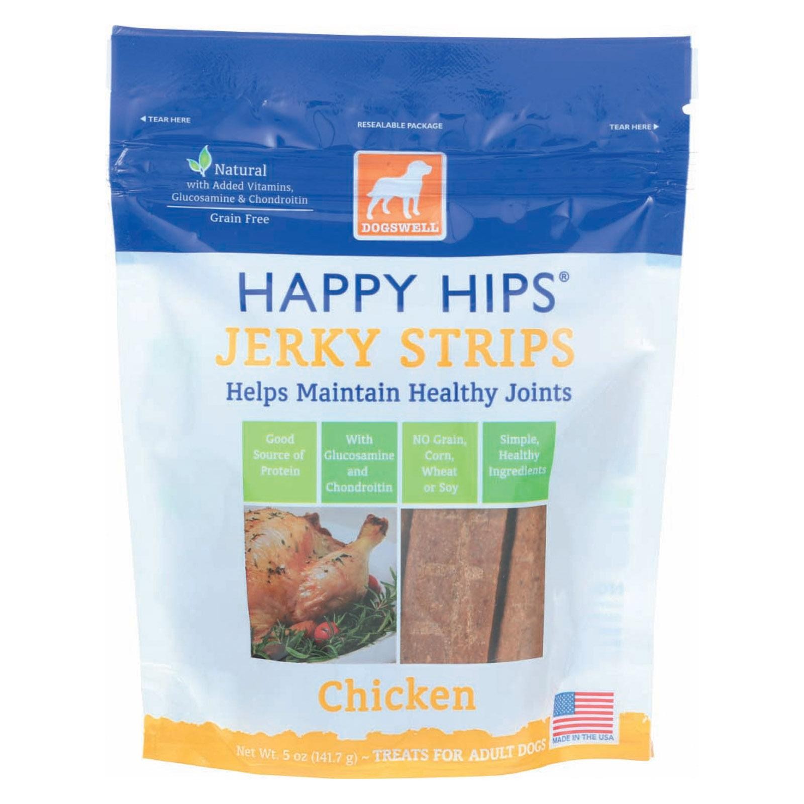 Dogswell Jerky Strips - Chicken - Happy Hips - Case Of 12 - 5 Oz