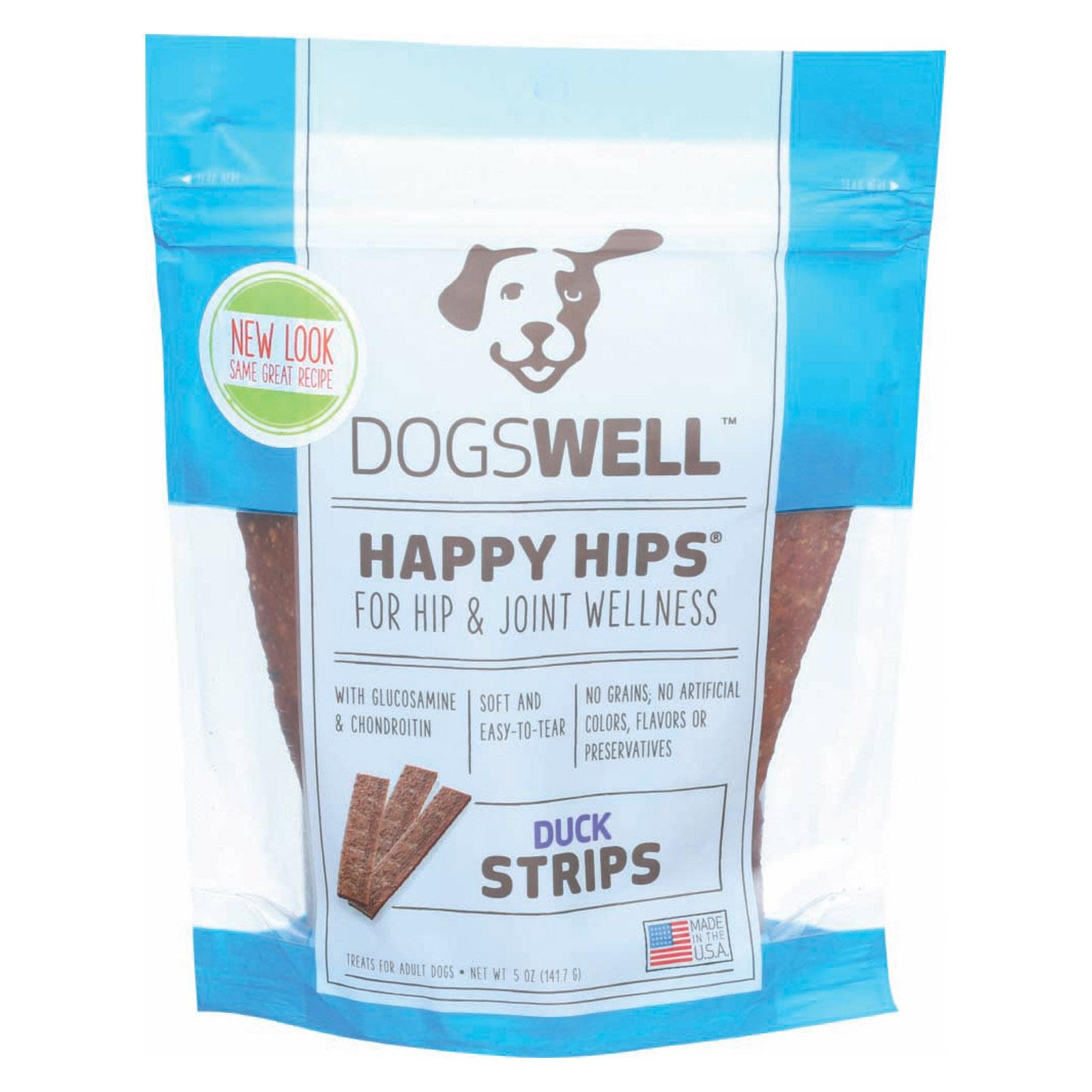 Dogswell Jerky Strips - Duck - Happy Hips - Case Of 12 - 5 Oz