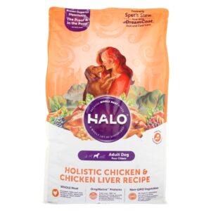Halo Purely For Pets Holistic - Dog - Chicken And Chicken Liver Recipe - 14 Lb.