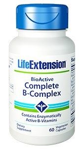Life Extension BioActive Complete B-Complex | 60 vegetarian capsules