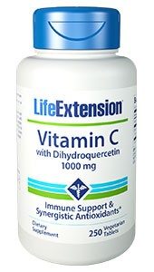 Life Extension Vitamin C with Dihydroquercetin | 1000 mg, 250 vegetarian tablets
