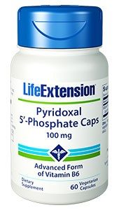 Life Extension Pyridoxal 5'-Phosphate Caps | 100 mg, 60 vegetarian capsules