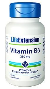 Life Extension Vitamin B6 | 250 mg, 100 vegetarian capsules