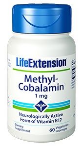 Life Extension Methylcobalamin | 1 mg, 60 vegetarian lozenges (to be dissolved in the mouth)