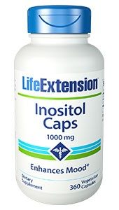 Life Extension Inositol Caps | 1000 mg, 360 vegetarian capsules