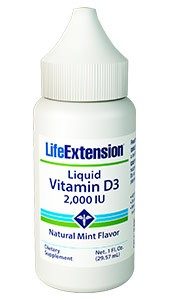 Life Extension Liquid Vitamin D3 | 2,000 IU, 1 fl. oz. (29.57 ml)