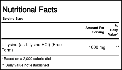 L-Lisina 1000 mg Solgar 250 Tabletes - Imagem 3
