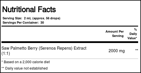 Nature's Answer Saw Palmetto bagas 2 OZ - Imagem 3