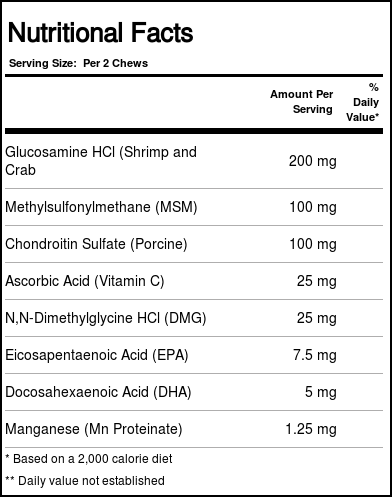DaVinci Laboratories Joint Support For Pets, Pequenos cães e gatos - 45 Chews - Imagem 2
