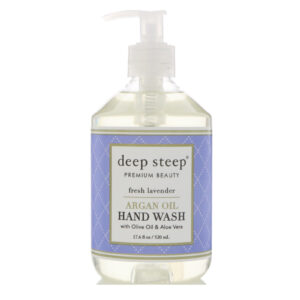 Deep Steep, Sabonete de Óleo de Argan, Lavanda Fresca, 17.6 fl oz (520 ml)