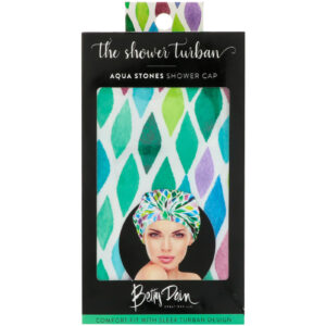 Betty Dain Creations, LLC, The Shower Turban, Toca de Banho Pedras de Aqua, 1 Toca de Banho