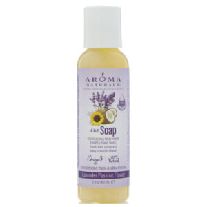 Aroma Naturals, Sabonete 4-em-1, Lavanda e Passiflora, 2 fl oz (60 ml)