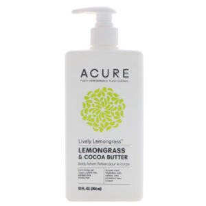 Acure Organics, Loção Corporal vívida de Capim-limão, Capim-limão e Manteiga de Cacau, 12 fl oz (354 ml)