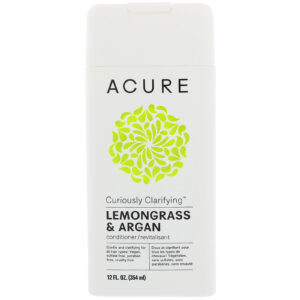 Acure Organics, Condicionador Curiosamente Clarificante, Capim-limão e Argan, 12 fl oz (354 ml)