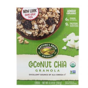 Comprar nature's path, organic coconut chia granola, 12. 34 oz (350 g) preço no brasil mercearia suplemento importado loja 6 online promoção - 27 de janeiro de 2023