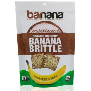 Barnana, Pé-de-Moleque Crocante Orgânico de Banana, Coco Queimado, 3,5 oz (100 g)