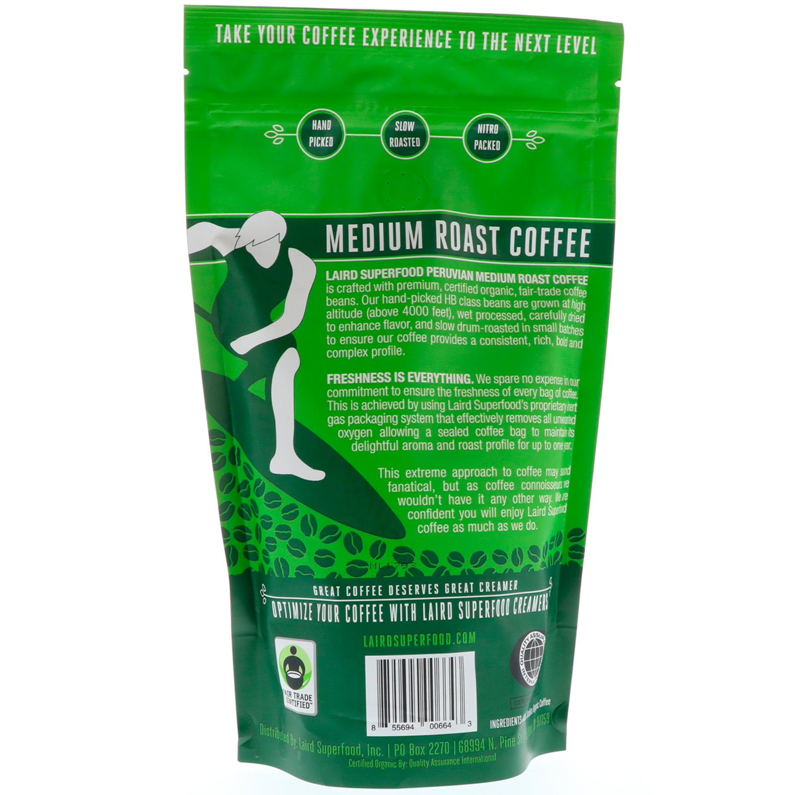 Laird Superfood, Café Peruano Orgânico, Torra Média, Em Pó, 340 g - Imagem 2