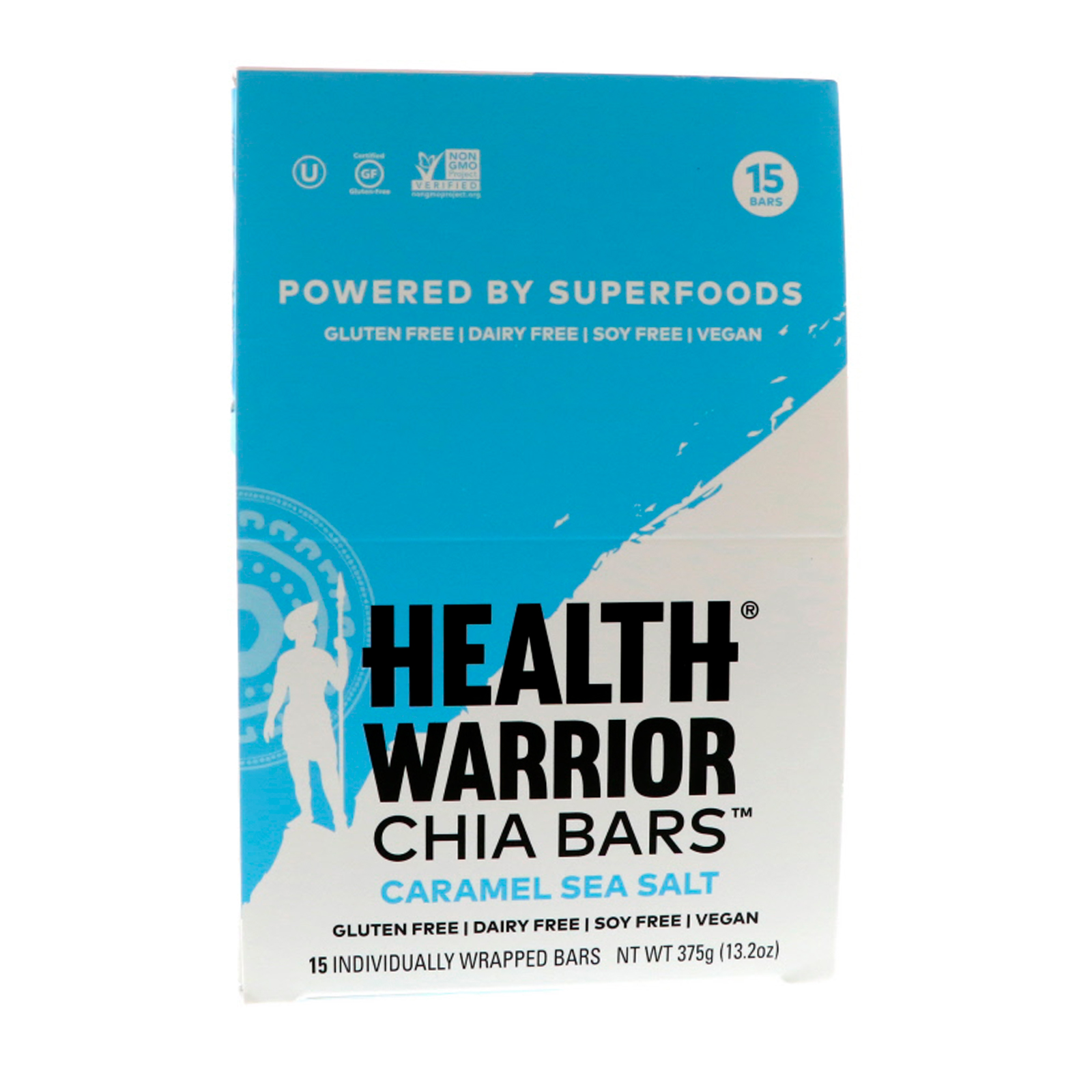Health Warrior, Inc., Barrinhas de Chia, Caramelo e Sal Marinho, 15 Barrinhas, 13,2 oz (375 g)