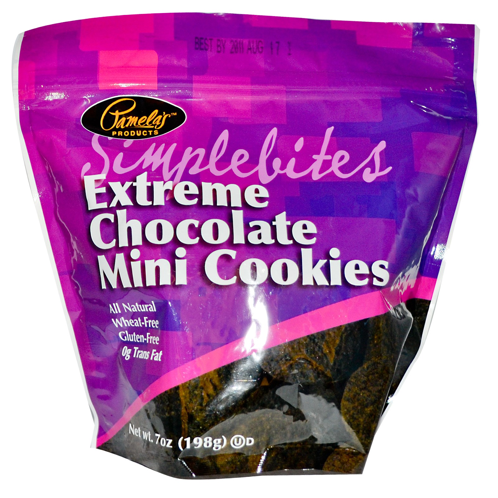 Pamela's Products, Mordidinhas, Mini Cookies de Chocolate, 7 oz (198 g) - Imagem 2