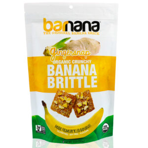 Barnana, Biscoito orgânico crocante quebradiço de banana, Gingersnap (biscoito inglês com gengibre), 3,5 onças (100 g)