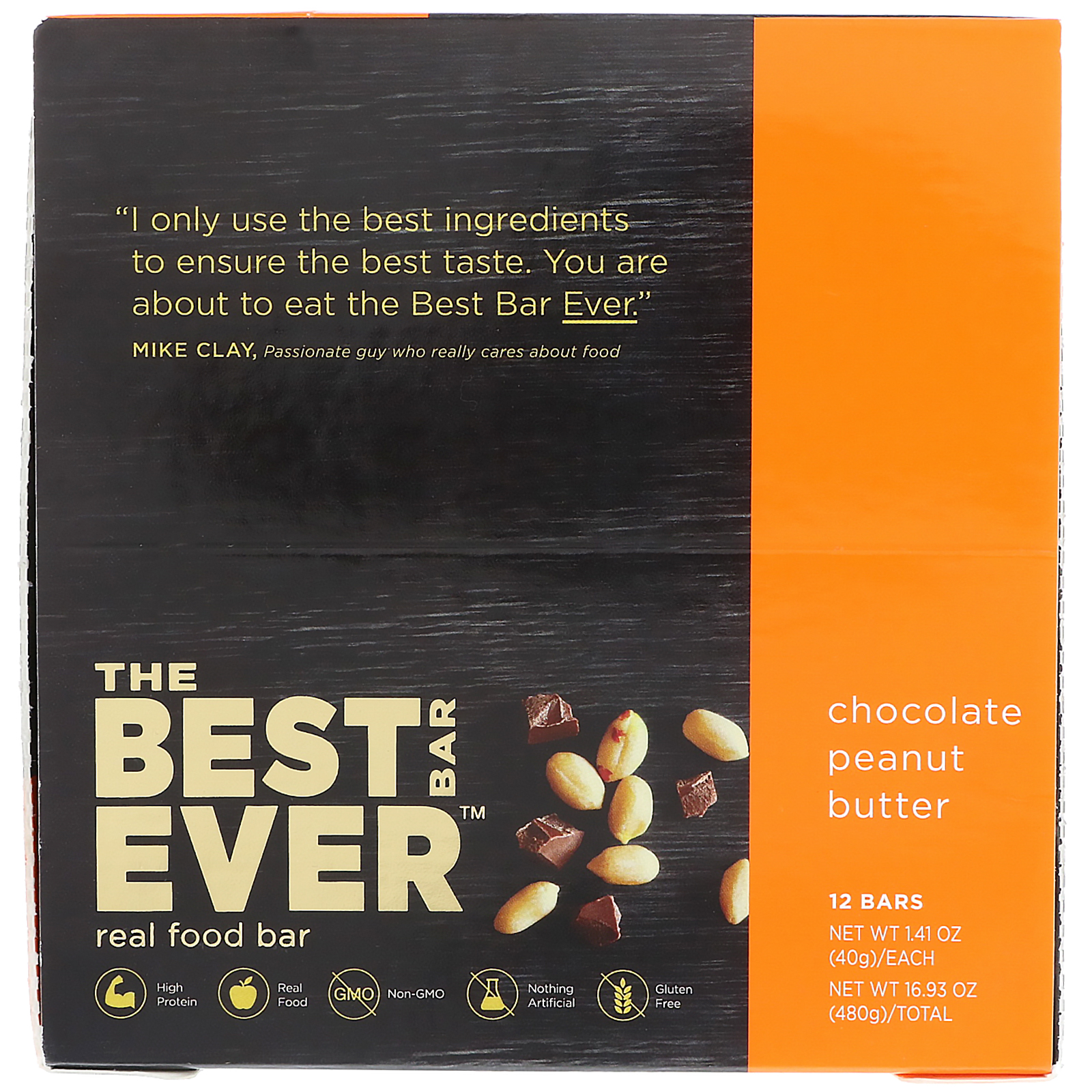 Best Bar Ever, Chocolate e Manteiga de Amendoim, 12 Barras, 1,41 oz (40 g) Cada